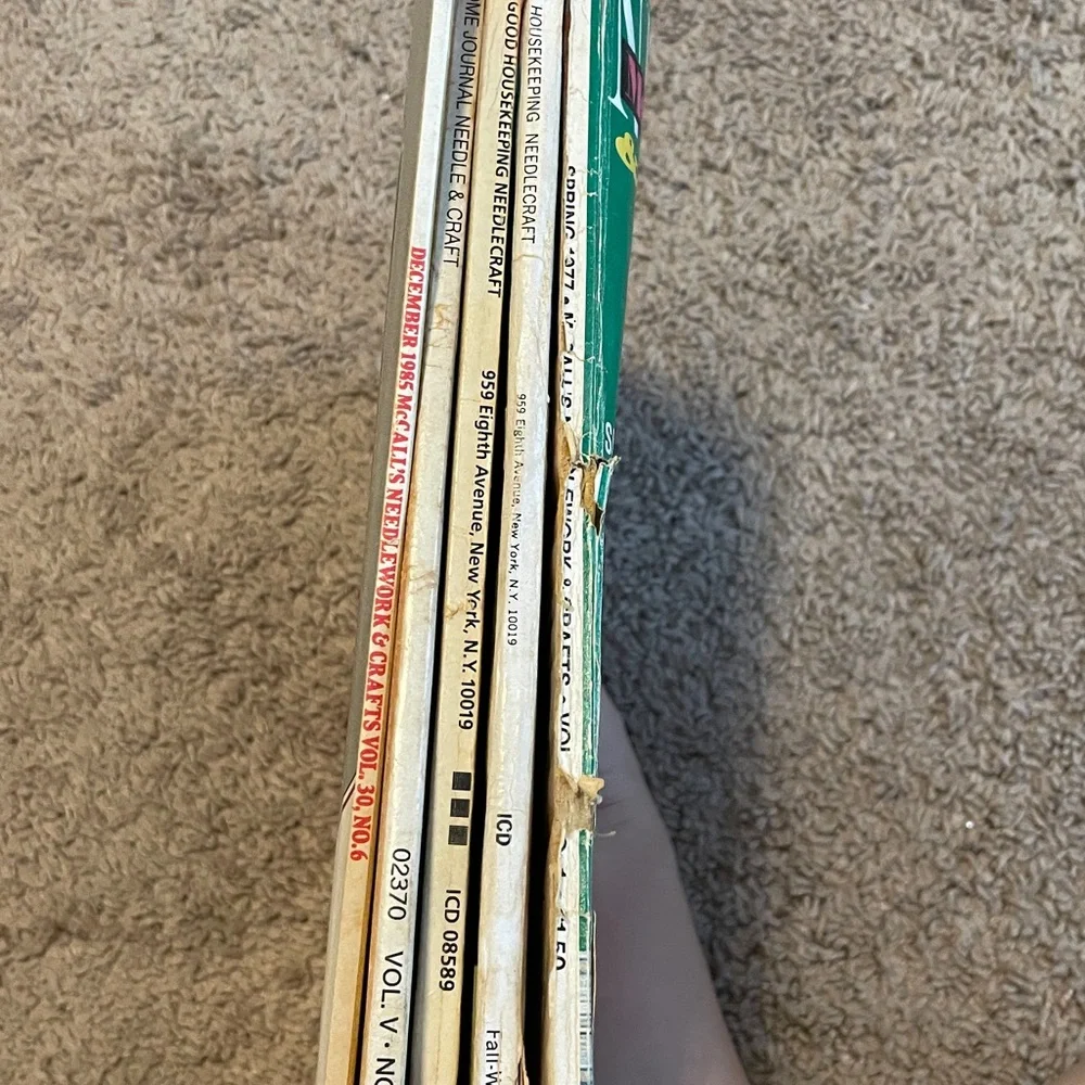 Five Vintage Needlecraft‎ Magazines
